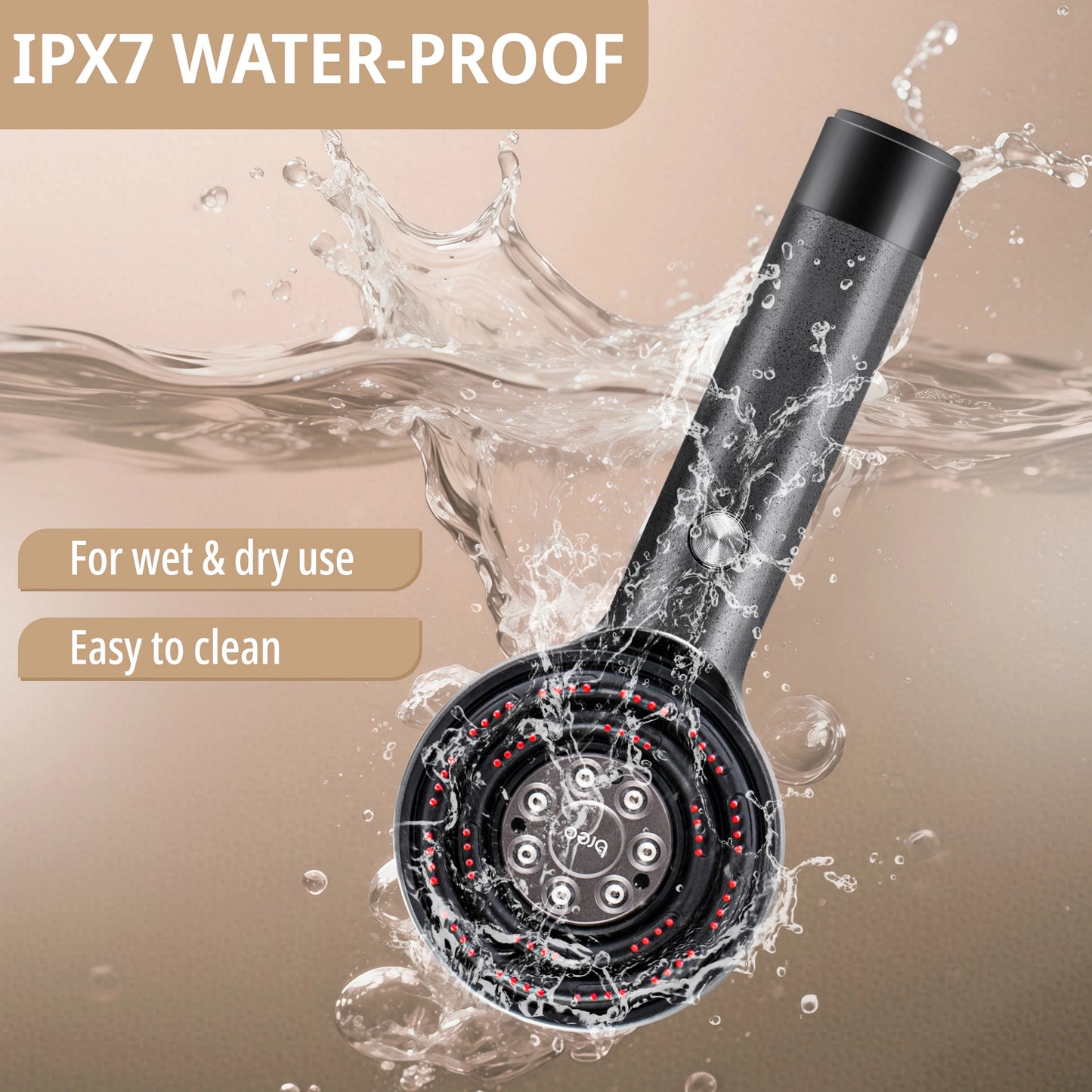 Breo LumiHeal Pro scalp massager, electric hair massager with red light therapy, waterproof