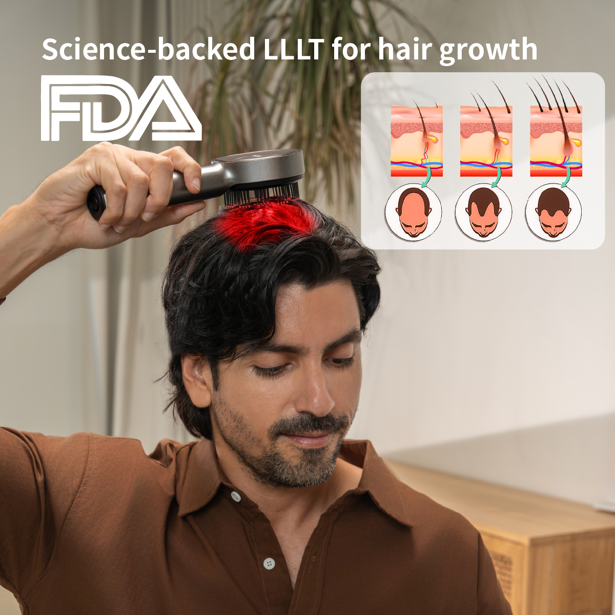 LumiHeal Pro Hair Growth Massager