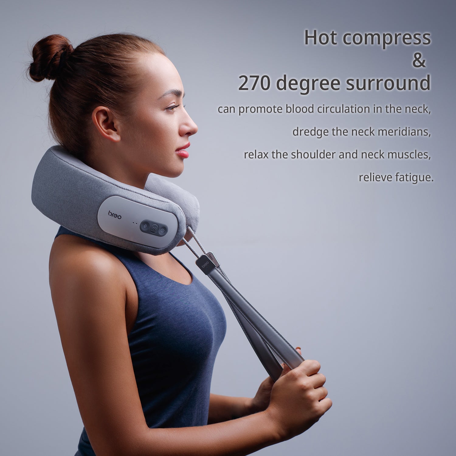 Portable Neck Massager With Heat Control