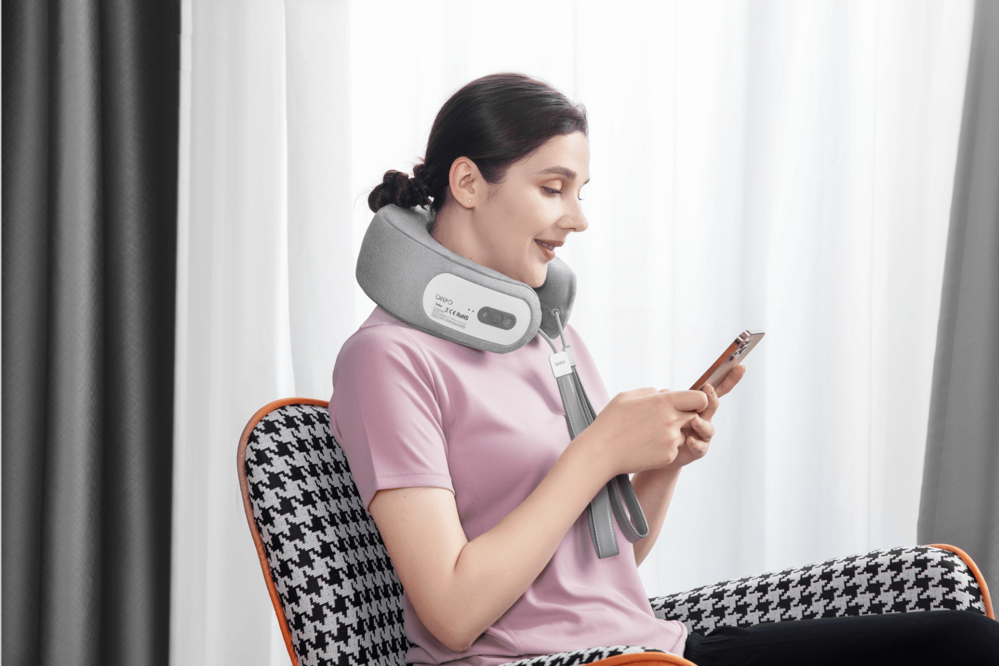 Breo iNeck3 Pro Neck and Shoulder Massager | App and Bluetooth Controlled | Thermostatic Heat - us.breo.com - best-breo-massagers