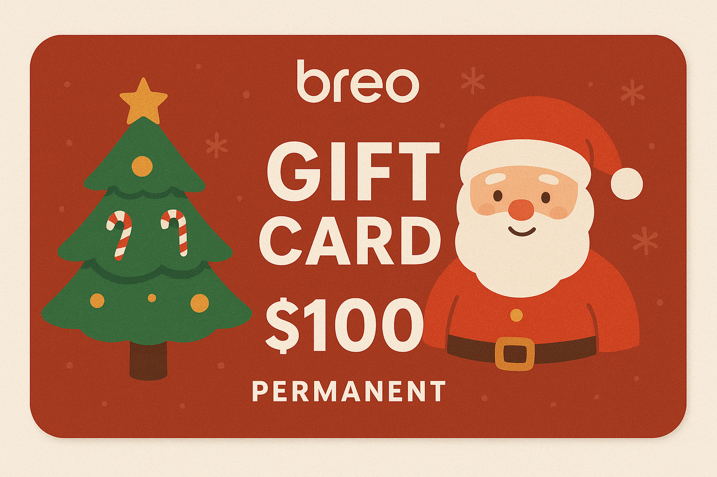 Breo Christmas Gift Card