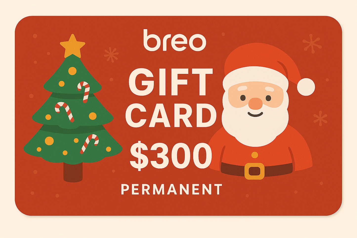 Breo Christmas Gift Card