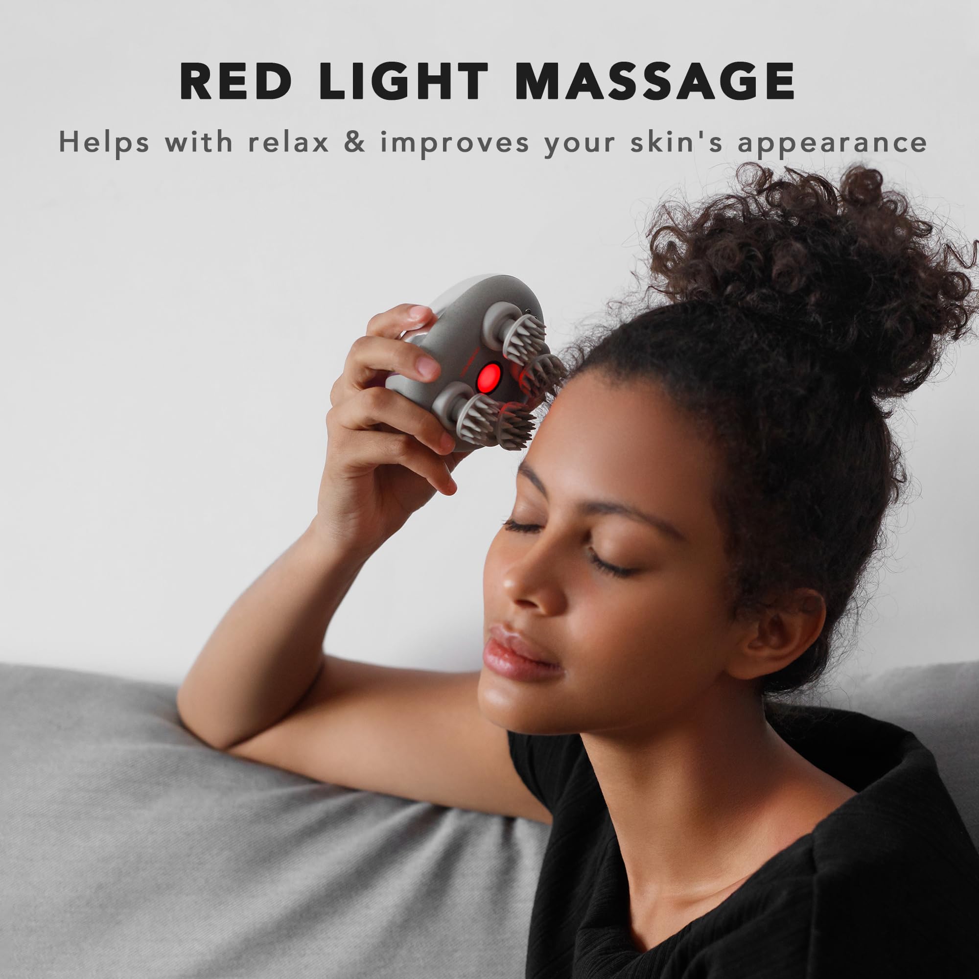 Refreshing Scalp Massager | Portable Silver Design – Breo