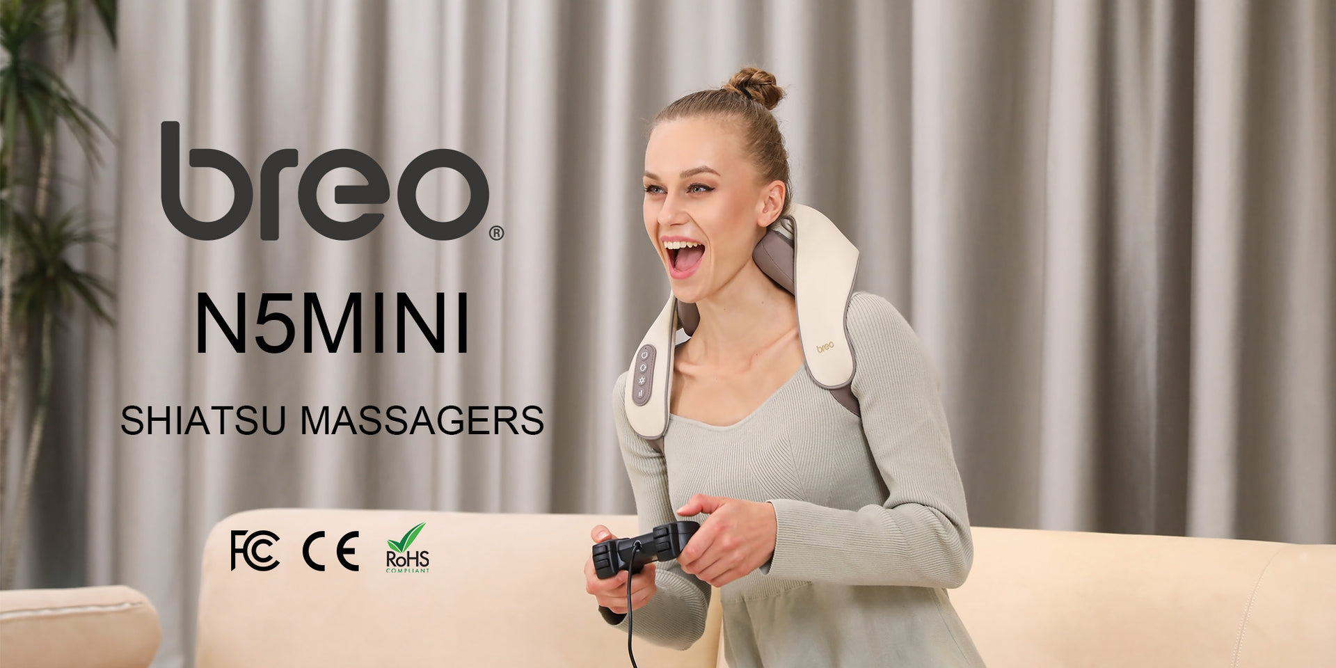 Breo N5 Mini Shiatsu Massagers For Neck And Shoulder With Heat Breo® Official Website 2779