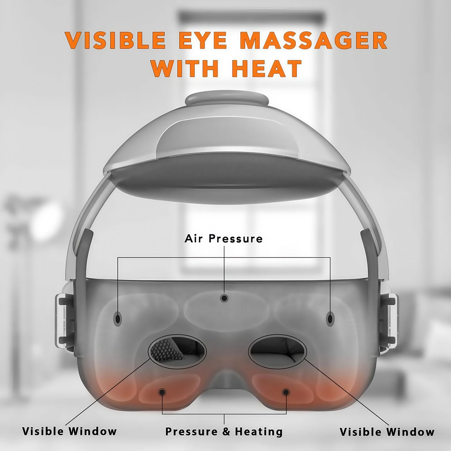 Breo iDream 3 visible eye massager with heat, air pressure and massage features.