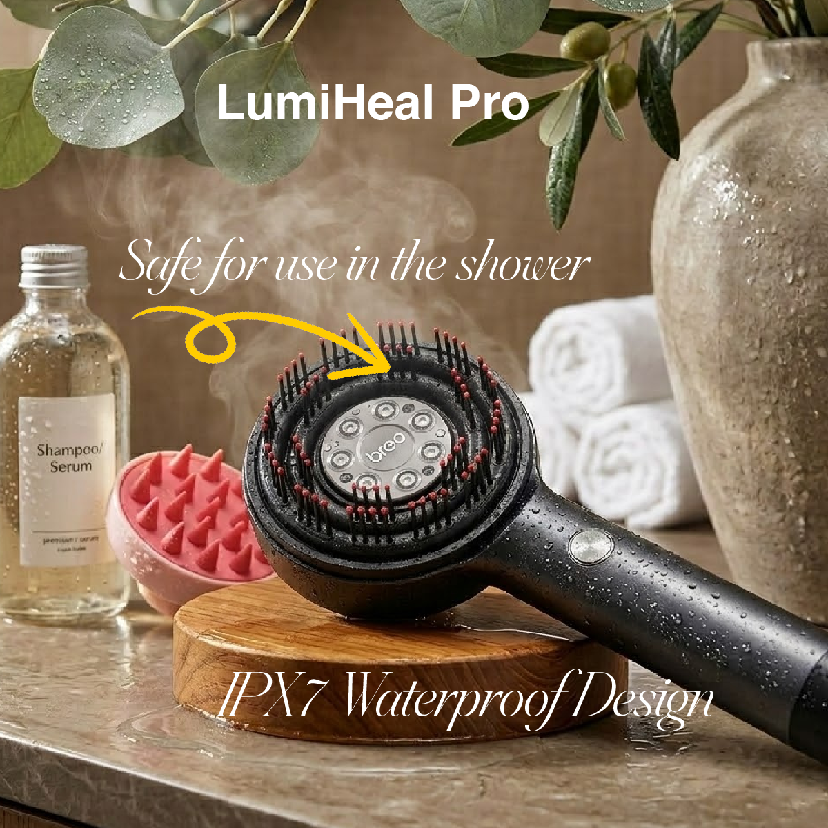 FDA) Low-level laser therapy (lllt) Scalp Massager for Hair Growth