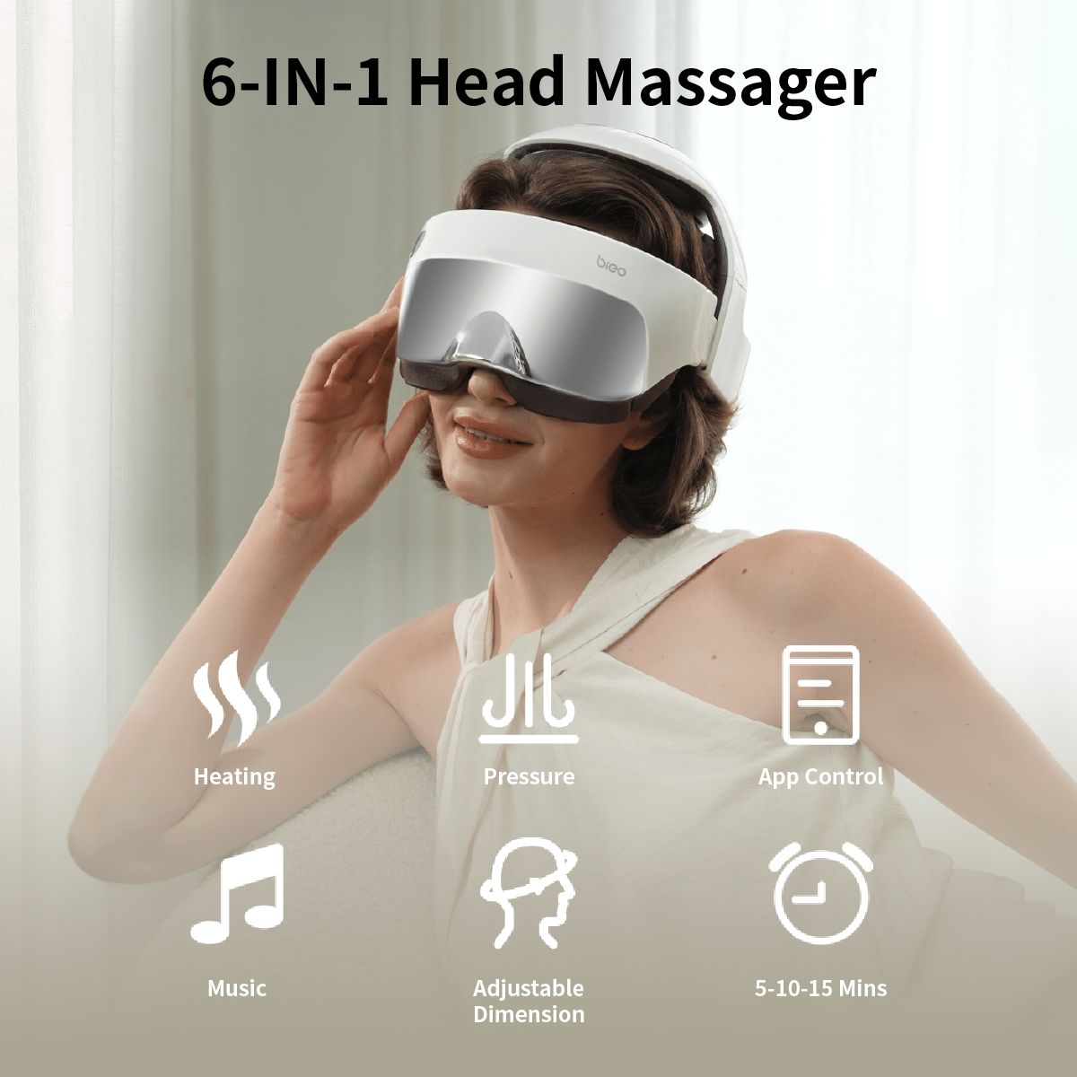 Full Head Massager with Eye Massage – Breo-Official Full Head Massager with Eye Massage – Breo-Official