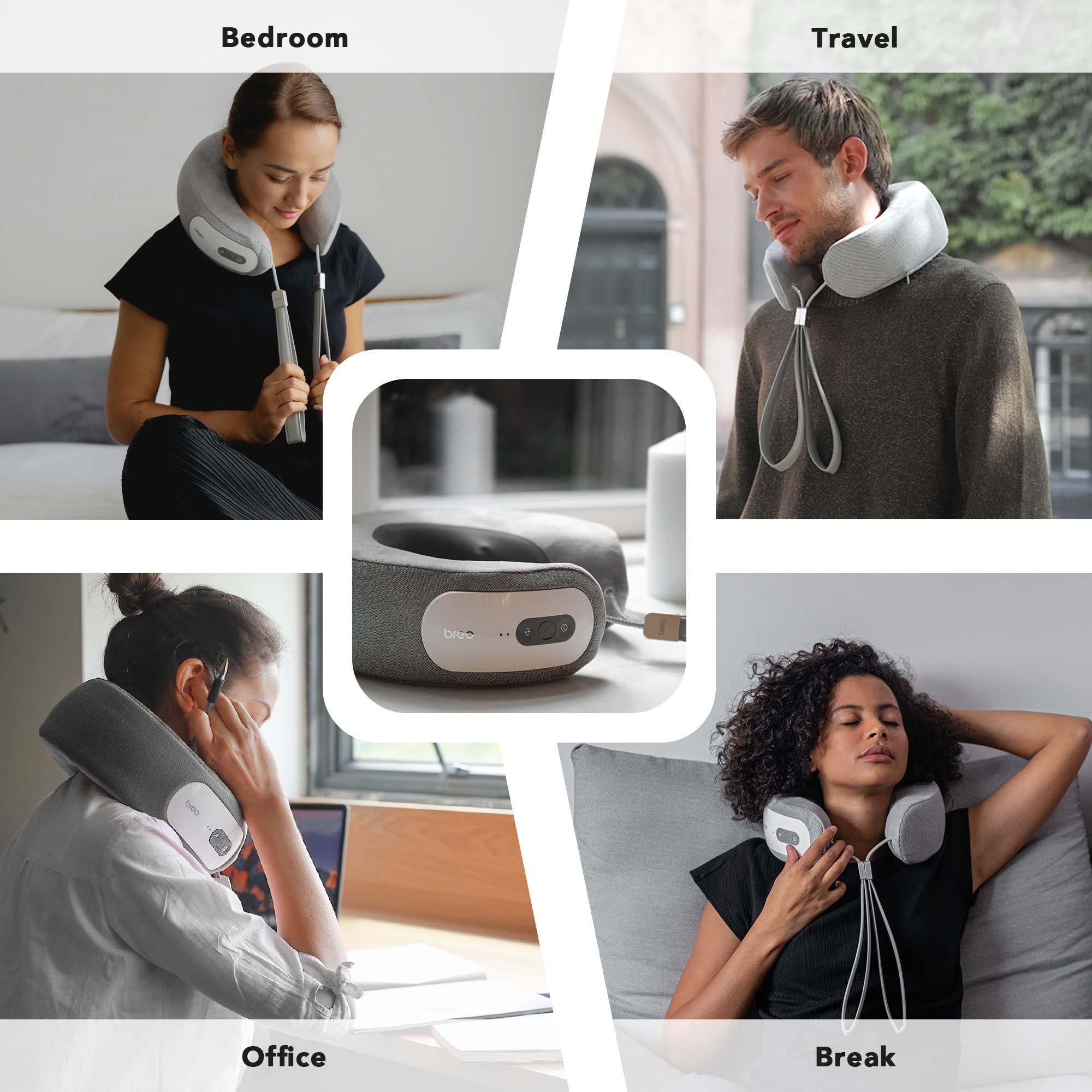 Heated Neck Massager Pillow for Relief – Breo-Official