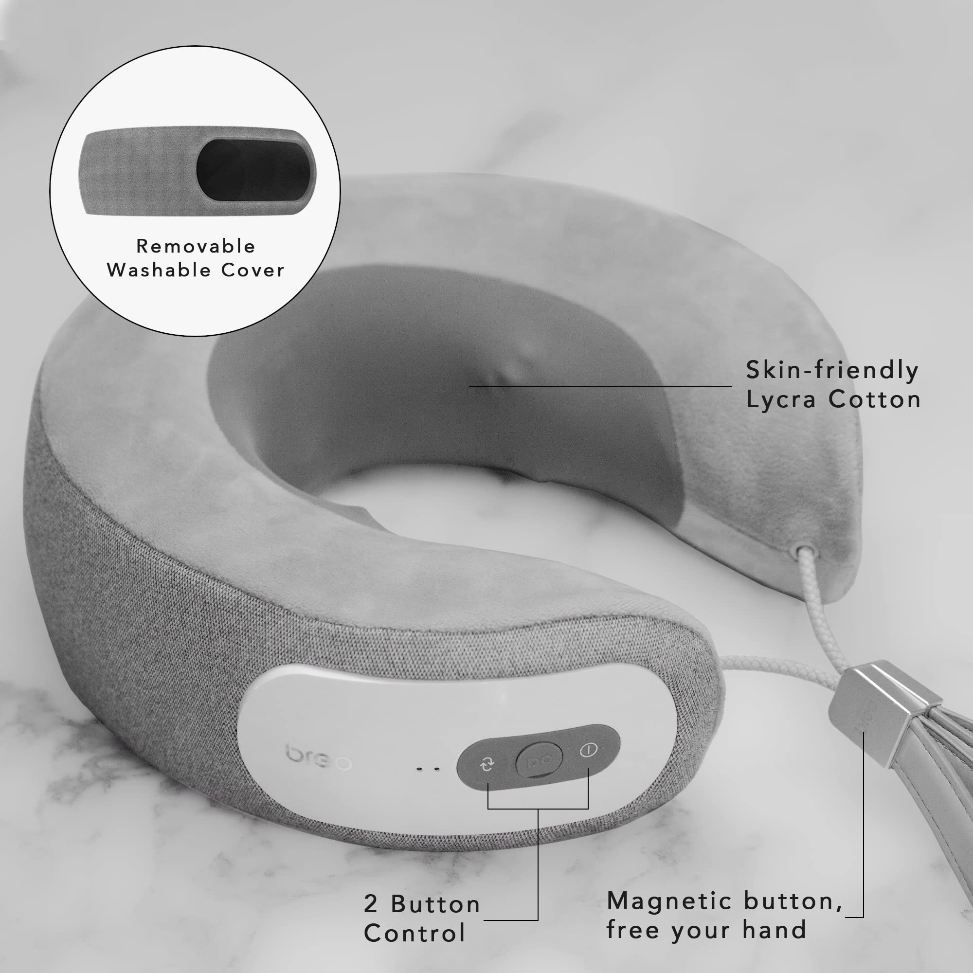 breo iNeck 3Pro ネックマッサージャー Heated Neck Massager Pillow for Relief – Breo-Official