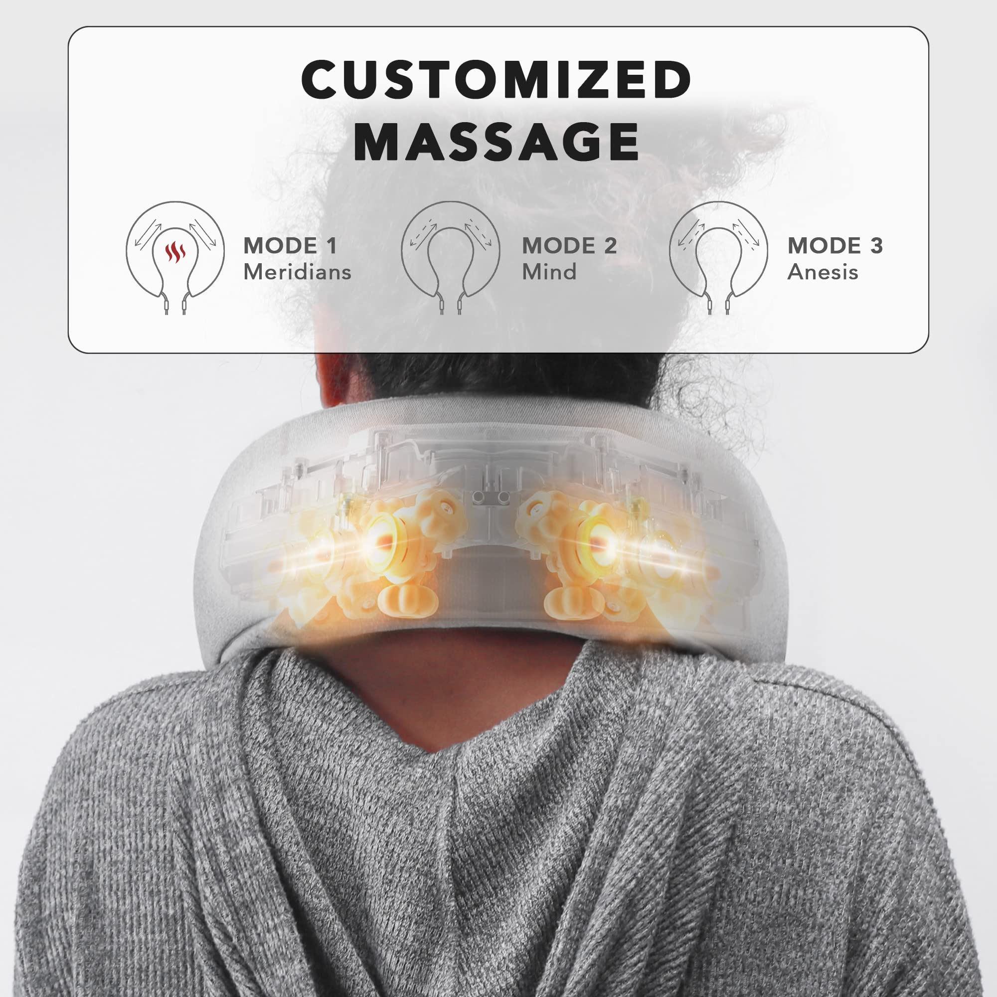 Heated Neck Massager Pillow for Relief – Breo-Official