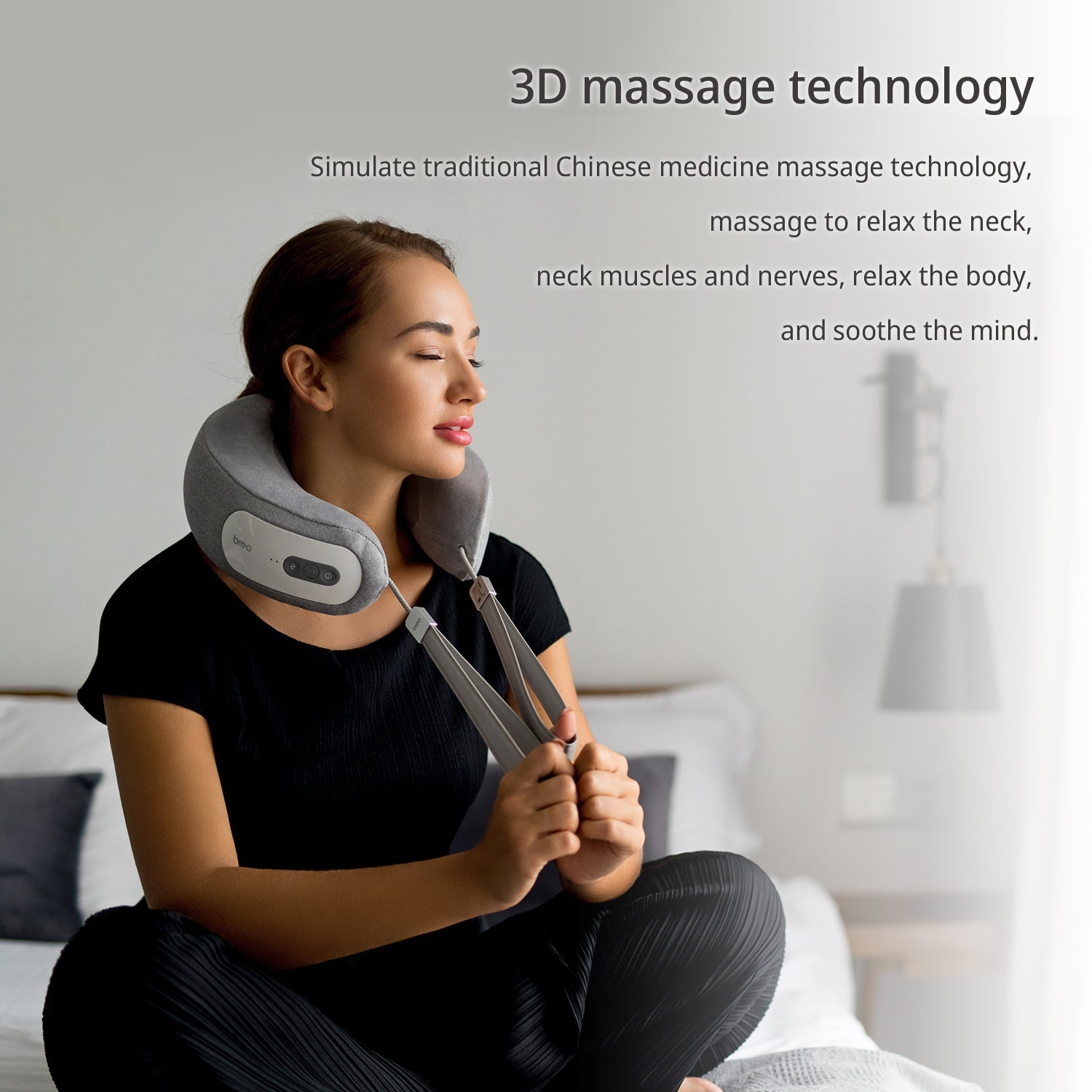 Breo iNeck 3 Pro Electric Neck Massager Shiatsu Massage Pillow with Heat  Deep Tissue Kneading& APP Control for Cervical Realx