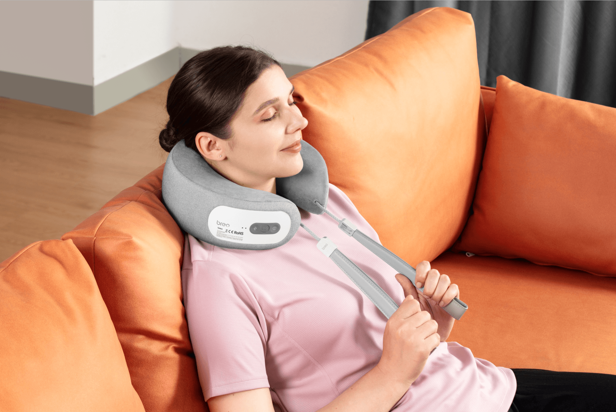 Breo iNeck 3 Pro Electric Neck Massager Shiatsu Massage Pillow with Heat  Deep Tissue Kneading& APP Control for Cervical Realx